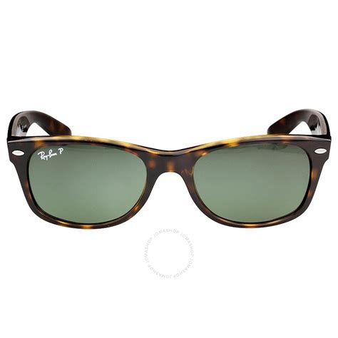 ray ban new wayfarer classic polarized green classic g 15 unisex sunglasses rb2132 902 58 52