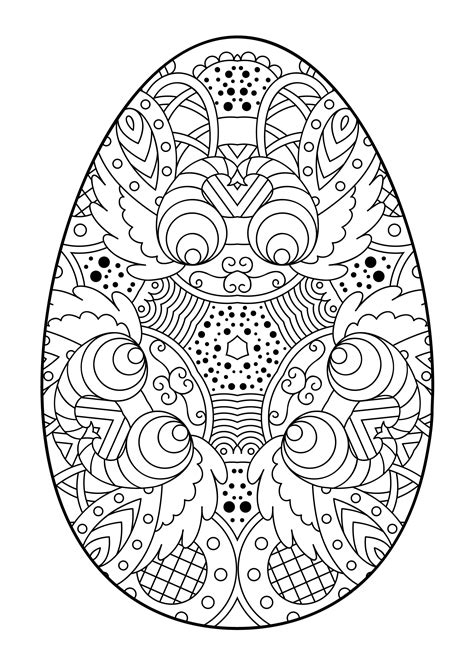 Coloring Pages Of Easter Eggs Easter Eggs Coloring Pages