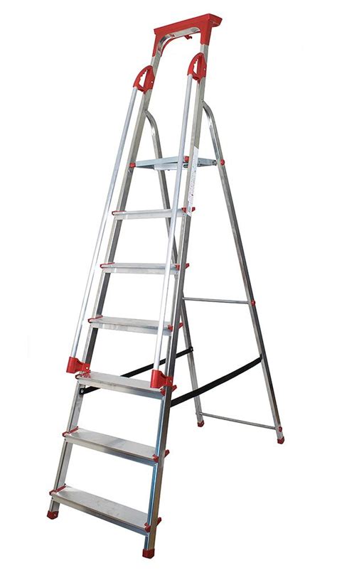 Abbey 7 Step Aluminium Safety Platform Step Ladder Ladders And Platforms