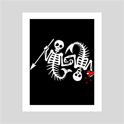 our flag means death [ofmd] s2 skeleton mermaids logo an art print by florentino tejada inprnt