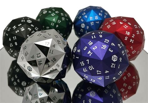These 120 Sided Metal Dice Weigh Half A Pound Each