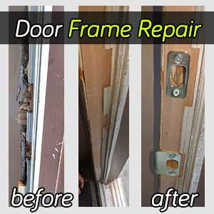 Repair cracked door frame   Installing a Garage Door