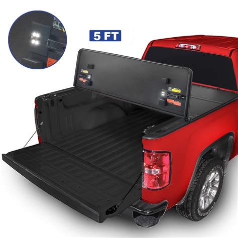 Buy Mostplus Tri Fold Hard Truck Bed Tonneau Cover On Top Compatible