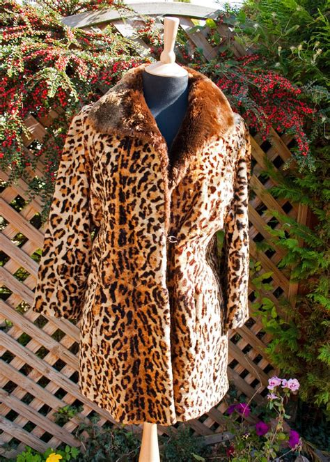 true vintage 1930s 40s real fur coat jacket leopard ocelot by upstagedvintage on etsy real fur