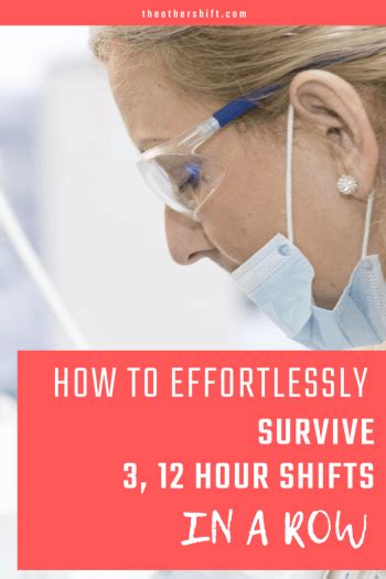 That works out to 63 hours a week of coverage. 10 Helpful Tips to Survive 3 Brutal 12 Hour Shifts in a Row | 12 hour shifts, Workout at work ...