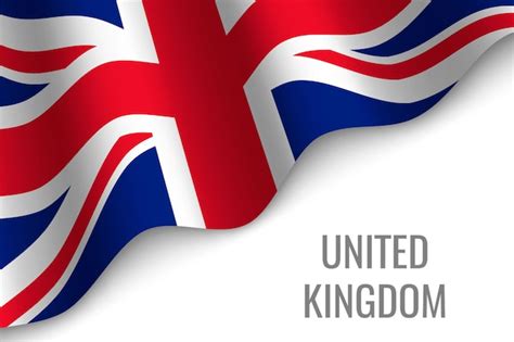 Premium Vector Waving Flag Of United Kingdom