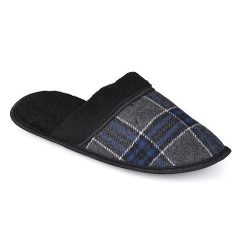 Vance Co Mens Plaid Backless Slippers Free Shipping On Orders Over