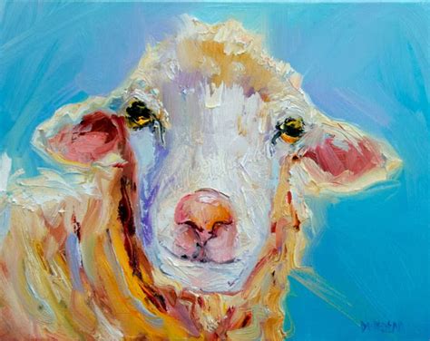Daily Painters Abstract Gallery Artoutwest Diane Whitehead Lamb Sheep