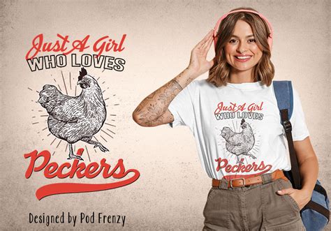 just a girl who loves peckers t shirt design pixel cozy