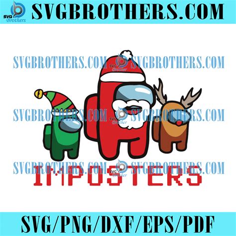 Christmas Among Us Imposters Svg Svgbrothers