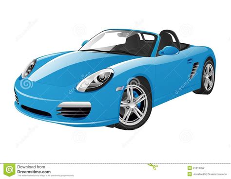 Blue Sport Car Stock Photography Image 31613352