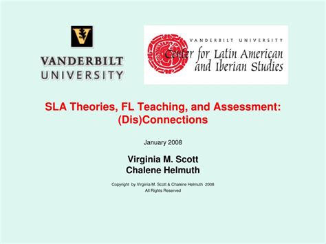 Ppt Sla Theories Fl Teaching And Assessment Disconnections