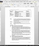 Pictures of Control Of Records Procedure Template