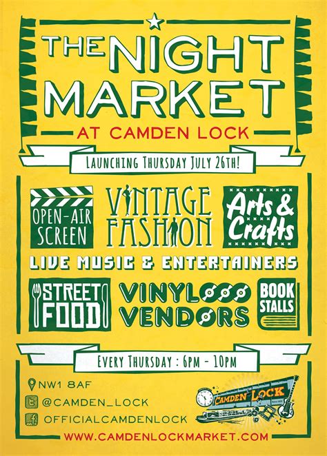 London Pop Ups Camden Lock Night Market Featuring Pop Up Vintage Fairs
