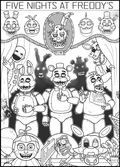 Fnaf Coloring Page Fnaf Coloring Pages Super Coloring Pages