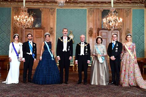 Tiara Time Swedish And Spanish Royals Go Glam For State Banquet