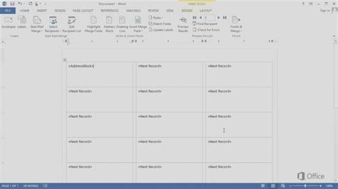 Creating a label in word. Video Use Mail Merge To Create Multiple Labels - Word - × Label in 3X8 Label Template (With ...