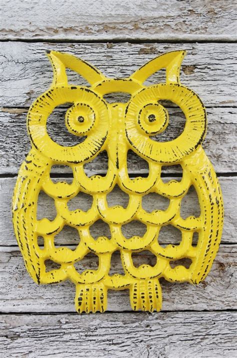 Owl Trivet Owl Decor Trivet Holiday By Simplefindsco On Etsy