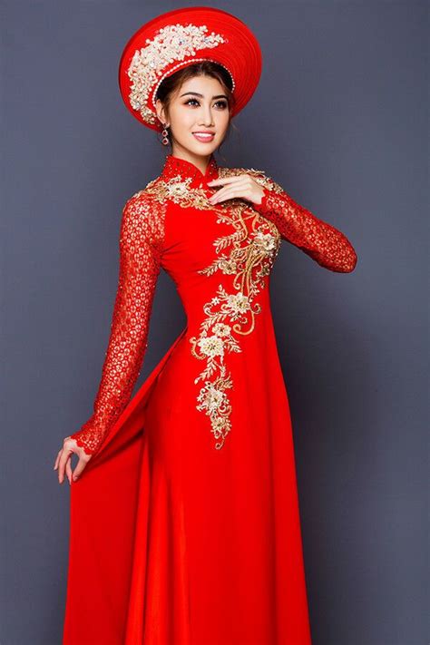 Women Long Wedding Dress Vietnamese Traditional Long Wedding Dress Ao Dai Cuoi Vietnamese