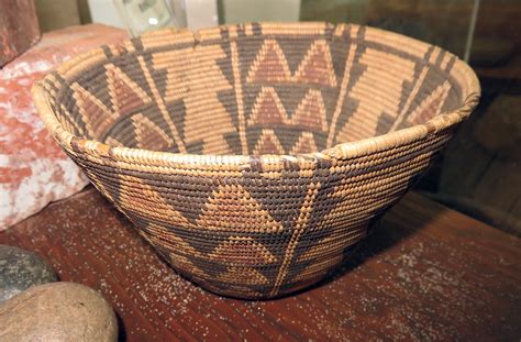 Lw2807a Tejon California Indian Coiled Basket 1875