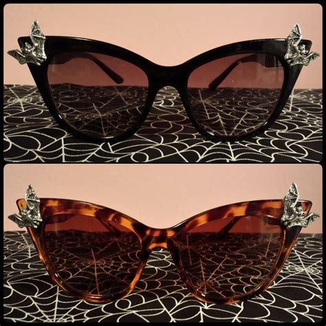 Angled Bat Shades Sunglasses Square Sunglass Cat Eye Sunglasses
