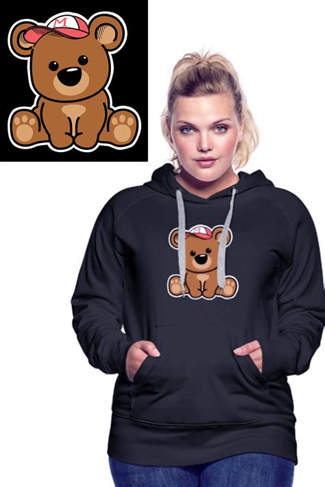 Womens Premium Hoodie Thyspreadshopproject Bear Shirt Hoodies