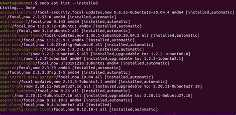 How To List Installed Packages In Ubuntu With Apt
