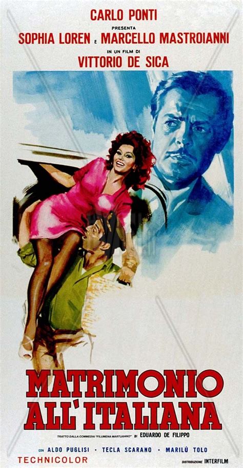 Marriage italian style, poster, , us poster art, from left: Matrimonio all'italiana (1964) *** - c v fkb | Carteles de ...
