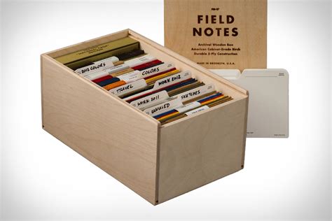 Field Notes Archival Wooden Box Uncrate