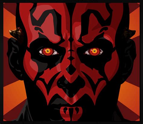 Star Wars Darth Maul Vector Screensaver On Behance