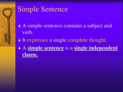 PPT - Look at each sentence. Which part of the sentence would make a complete sentence on its ...
