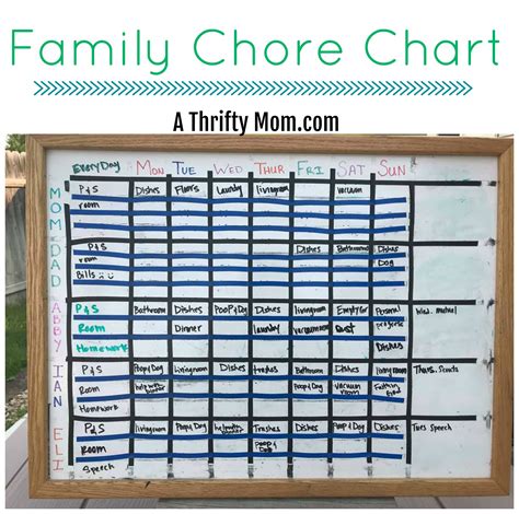 Homemade Chore Chart