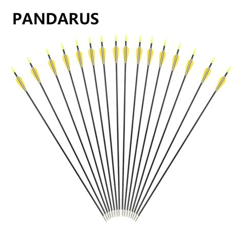 Pandarus 61224 Pcslot Fiberglass Arrows 30 Spine 700 Bow Darts