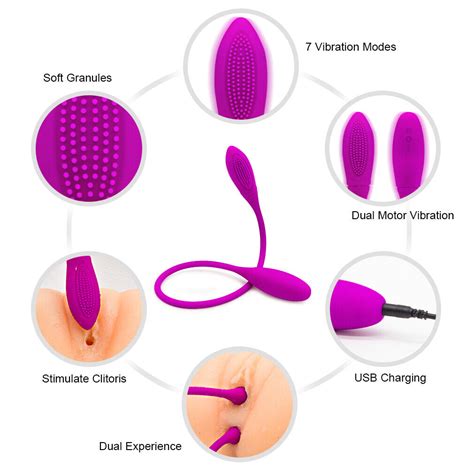 Rechargeable Double End Dildo Vibrator Anal Plug Erotic Sex Toy For Women Couple Ebay