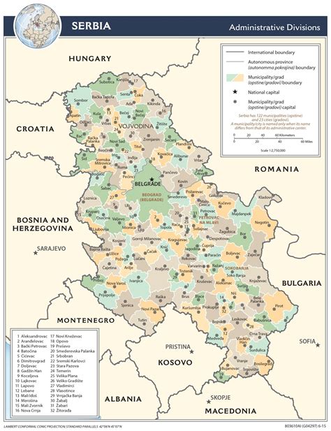 Regional Map Of Serbia Countryreport