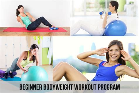 Beginner Bodyweight Workout Program World Wide Lifestyles