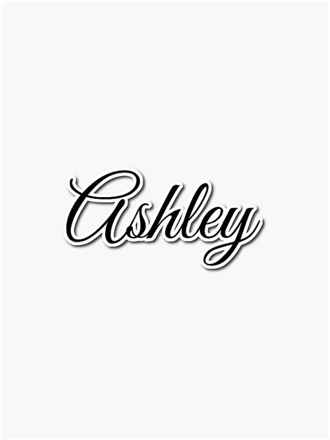 Ashley Sticker Name Text Sticker By Trendbubble Redbubble