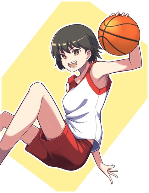 Safebooru 1girl Absurdres Alternate Costume Ball Bangs Basketball Basketball Uniform Brown