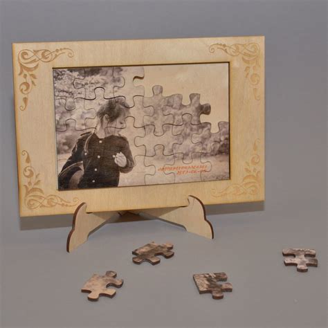 Personalised Jigsaw Puzzle With Frame And Stand Made From Etsy