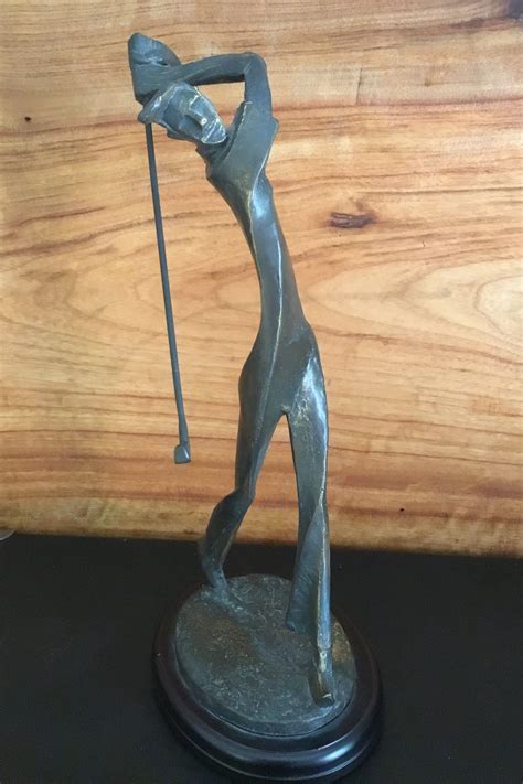 Are there any art deco statues for sale? Bronze Art Deco figurine golf player kim Bernard. Rare ...