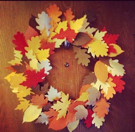 My Homemade Martha Stewart Fall Paper Wreath So Easy