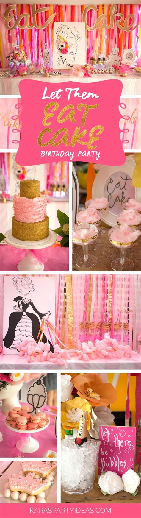 Let Them Eat Cake Birthday Party Karas Party Ideas Cupcake Party