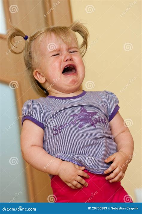 Little Girl Crying Stock Image Image Of Infant Scream 20756883