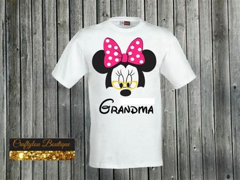 Grandma Disney Minnie Shirt By Craftylouboutique On Etsy Minnie Shirt