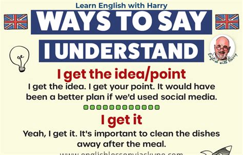 Better Ways To Say I Understand Study English Advanced Level