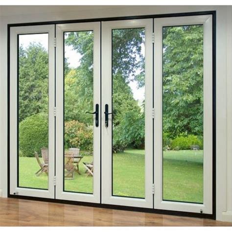 White Glass Casement Upvc French Doors Width 10 Hieght 8 Feet With