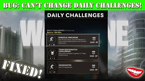 Warzone Pacific Daily Challenges Bug Fix Youtube
