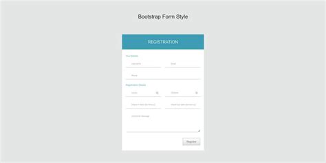 Free Bootstrap Form Templates