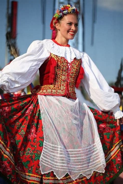 Regional Costume From Kraków Poland Source Polish Folk Costumes