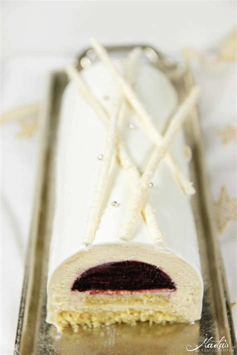 Backrezepte & rezepte zum kochen, backen, braten, grillen, dünsten, räuchern, schmoren und garen wie zu. Vanille - Heidelbeer Bûche de Noël - Maren Lubbe - Feine ...